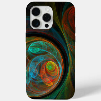Funda Para iPhone 15 Pro Max Arte resumido azul de renacimiento