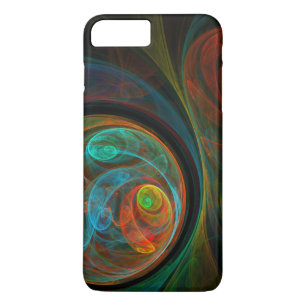 Funda Para iPhone 8 Plus/7 Plus Arte resumido azul de renacimiento