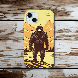 Funda Para iPhone 15 Mini Arte Retro Bigfoot Sasquatch Personalizado