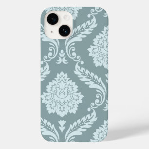 Funda Para iPhone 14 De Case-Mate Arte Rococó Damask I Azul Huevo de Pato + Verde Te