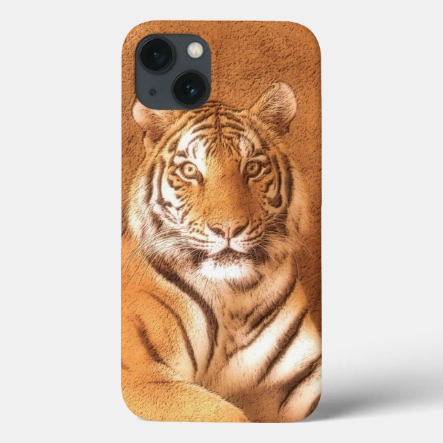 Funda De Case-Mate Para iPhone Arte tigre siberiano (Reverso)