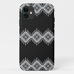 Funda Para iPhone 11 Arte tribal blanco y negro