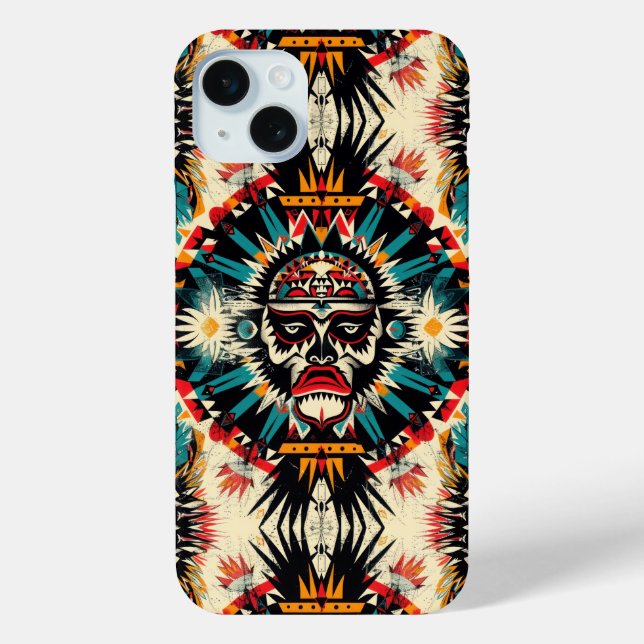 Funda De Case-Mate Para iPhone Arte Tribal Boho (Reverso )