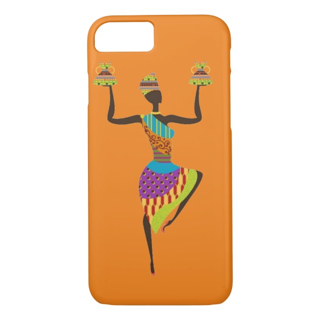 Funda De Case-Mate Para iPhone Arte tribal de las damas africanas (Reverso)