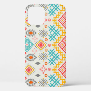 Funda Para iPhone 12 Arte tribal: huella geométrica boho.