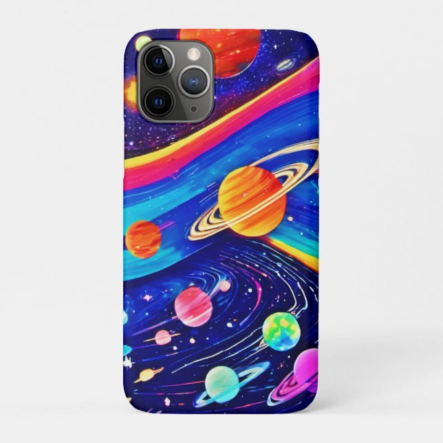 Funda De Case-Mate Para iPhone Arte Universo vibrante (Reverso)