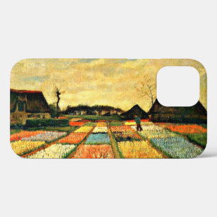 Funda Para iPhone 12 Pro Arte Van Gogh, camas de flores en Holanda