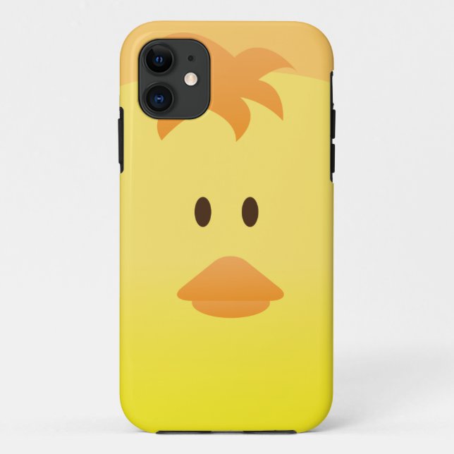 Funda De Case-Mate Para iPhone Arte vectorial lindo de pollito bebé (Reverso)