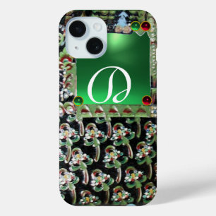 title_seo2 ARTE VERDE NEGRO NOUVEAU GEMSTONE MONOGRAM, Jade