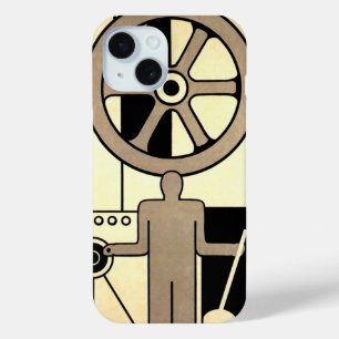 title_seo2 Arte vintage deco rueda de negocios y trabajador d