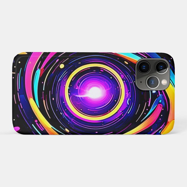 Funda De Case-Mate Para iPhone Arte vórtice cromático (Reverso (horizontal))