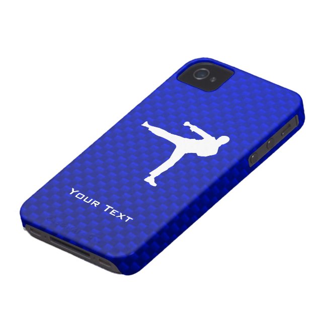 Funda De Case-Mate Para iPhone Artes marciales azules (Abajo)