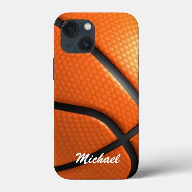 Funda De Case-Mate Para iPhone Artesanía de baloncesto, nombre (Reverso )