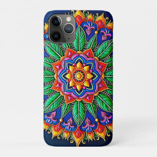 Funda Para iPhone 11 Pro Artesanía Vibrante de Mandalas