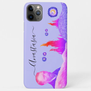 Funda Para iPhone 11 Pro Max artist Starry Night editable violet