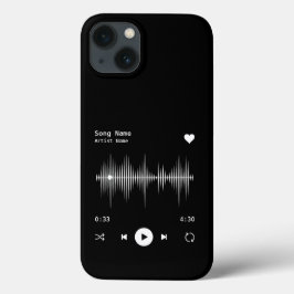Funda Para iPhone 13 Artista de reproductor de música y canción negra p