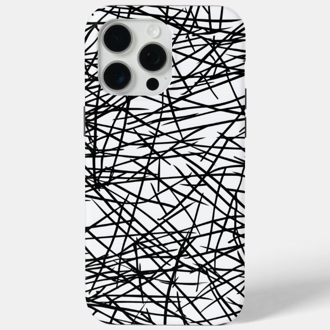 Funda De Case-Mate Para iPhone Artistic Chaotic Line Scribble Design 🎨 (Reverso )
