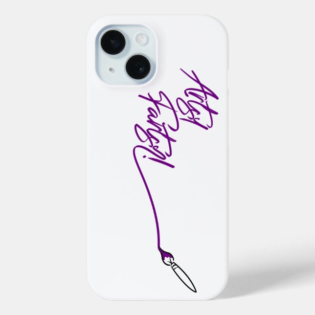 Funda De Case-Mate Para iPhone ARTSY FARTSY PAINTBRUSH de Jeff Willis Art (Reverso )