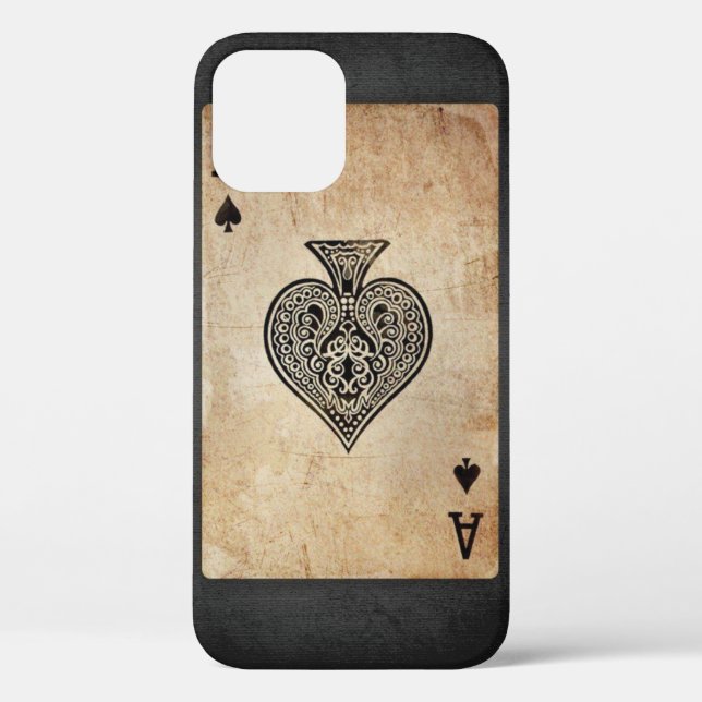 Funda De Case-Mate Para iPhone As de espadas lanzar almohada (Reverso )