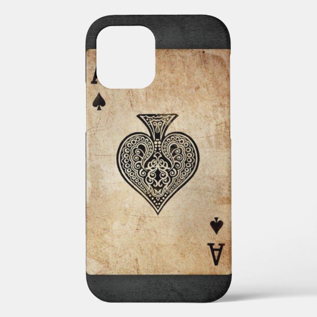 Funda De Case-Mate Para iPhone As de espadas lanzar almohada (Reverso )