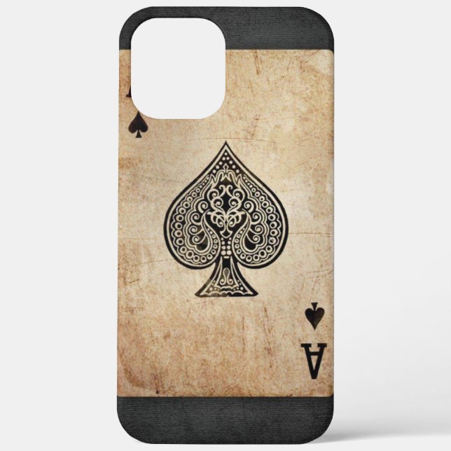 Funda De Case-Mate Para iPhone As de espadas lanzar almohada (Reverso )