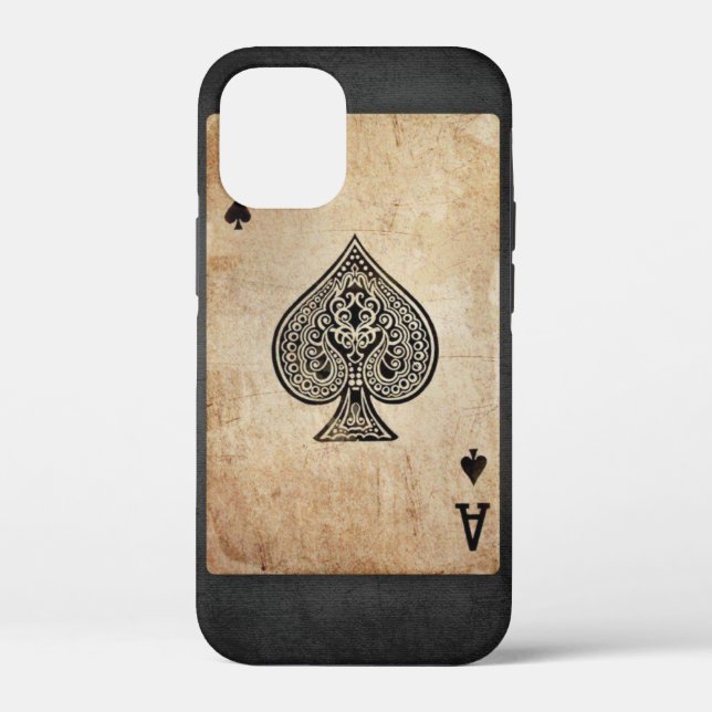 Funda De Case-Mate Para iPhone As de espadas lanzar almohada (Reverso )