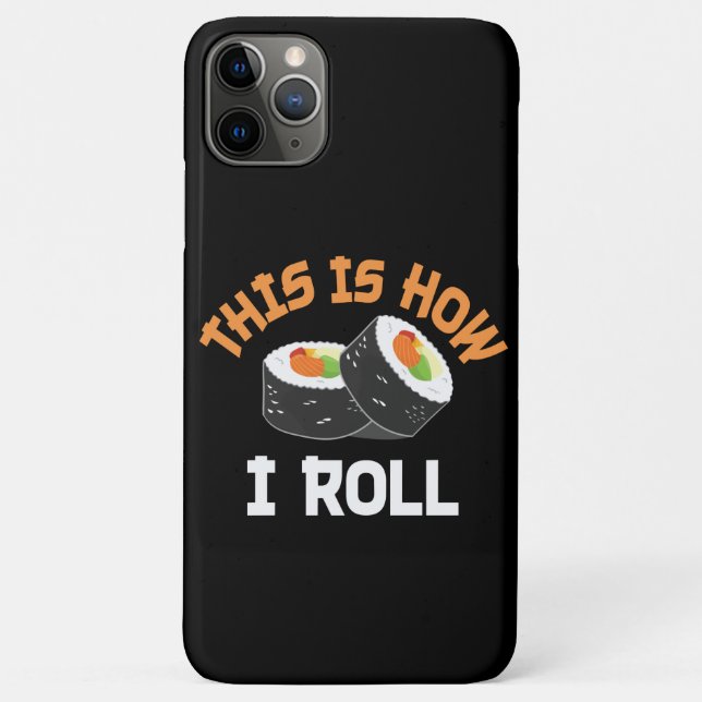 Funda De Case-Mate Para iPhone Así es como hago rodar - Sushi gracioso (Reverso)