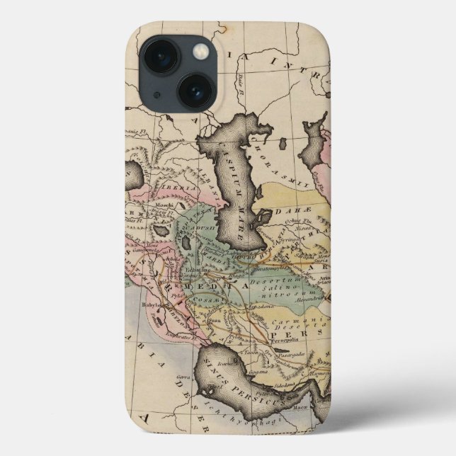 Funda De Case-Mate Para iPhone Asia Atlas Map (Reverso)
