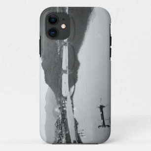 Funda Para iPhone 11 Asia, Japón, Iwakuni. Pescadores y puente históric