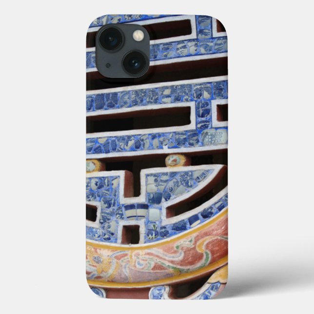 Funda De Case-Mate Para iPhone Asia, Vietnam. Ventana decorada (Reverso)