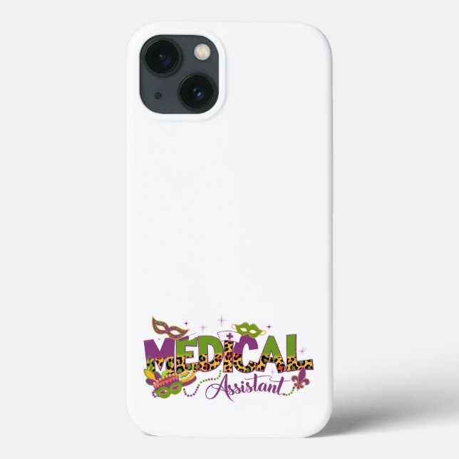 Funda De Case-Mate Para iPhone Asistente Médico - Mardi Gras (Reverso)