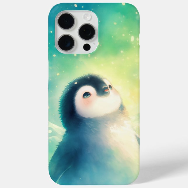 Funda De Case-Mate Para iPhone Asombro de pingüino bebé (Reverso )