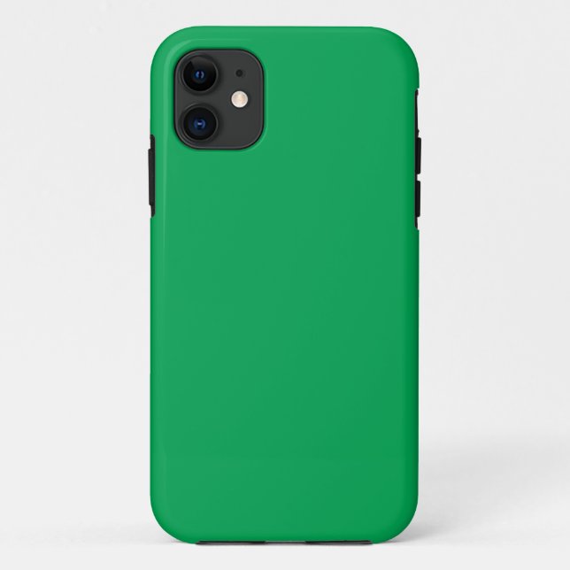 Funda De Case-Mate Para iPhone Asombroso fondo verde con diseño de borde blanco (Reverso)