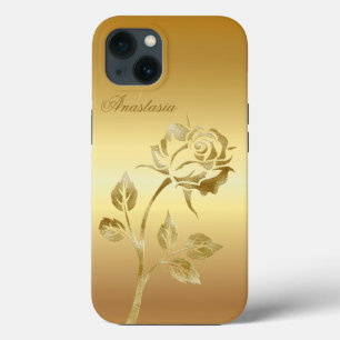 Funda Para iPhone 13 Asombroso, Guay, Rosa de oro con tu nombre