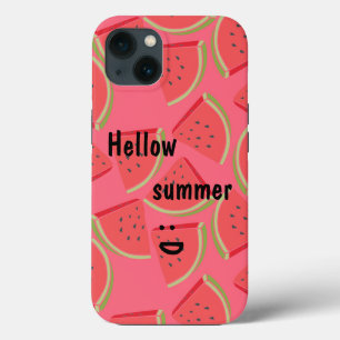 Funda Para iPhone 13 Asombroso, Guay, verano helado de sandía rosa