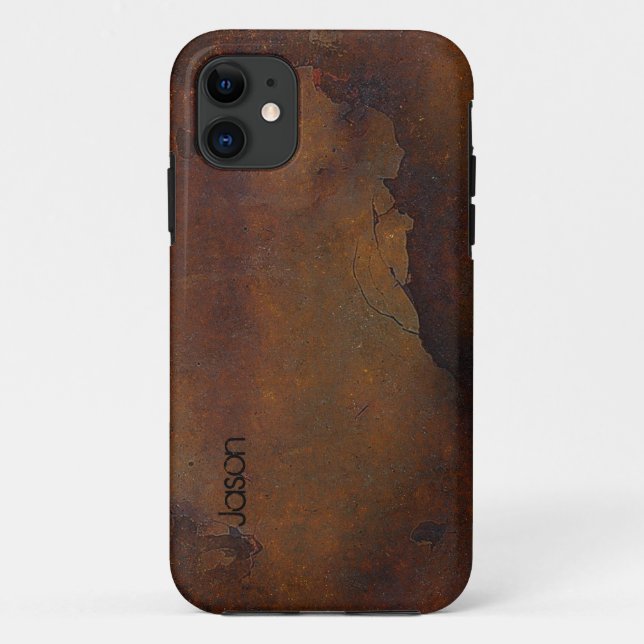 Funda De Case-Mate Para iPhone Aspecto agobiado y rusto (Reverso)