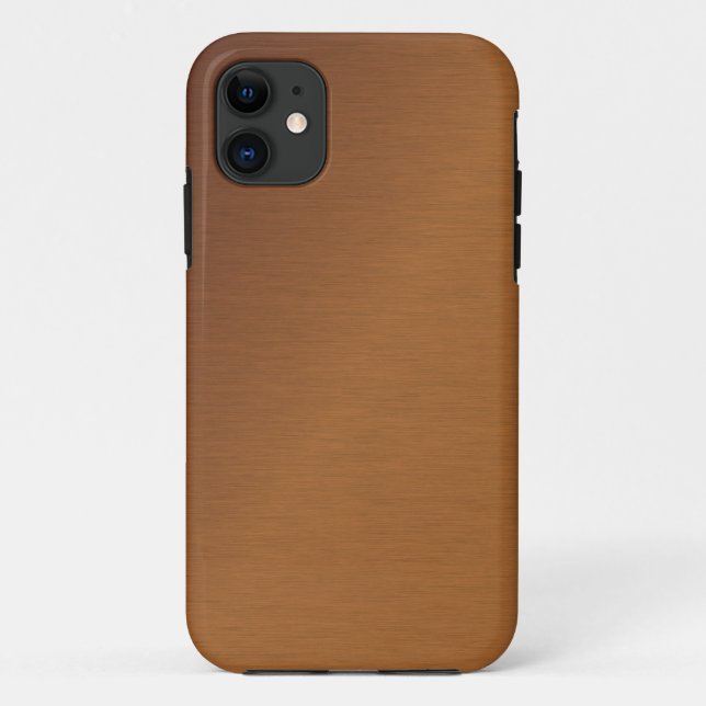 Funda De Case-Mate Para iPhone Aspecto de cobre cepillado 2 (Reverso)