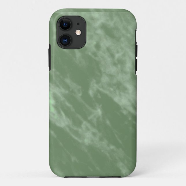 Funda De Case-Mate Para iPhone Aspecto de mármol verde (Reverso)