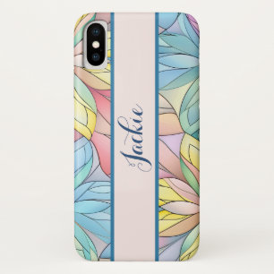 Funda Para iPhone X Aspecto de vidrio emplomado