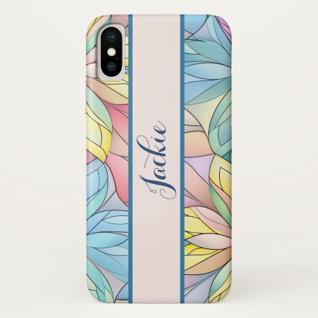 Funda De Case-Mate Para iPhone Aspecto de vidrio emplomado (Reverso)