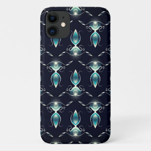 Funda Para iPhone 11 Aspecto elegante de gemas azules con luz brillante