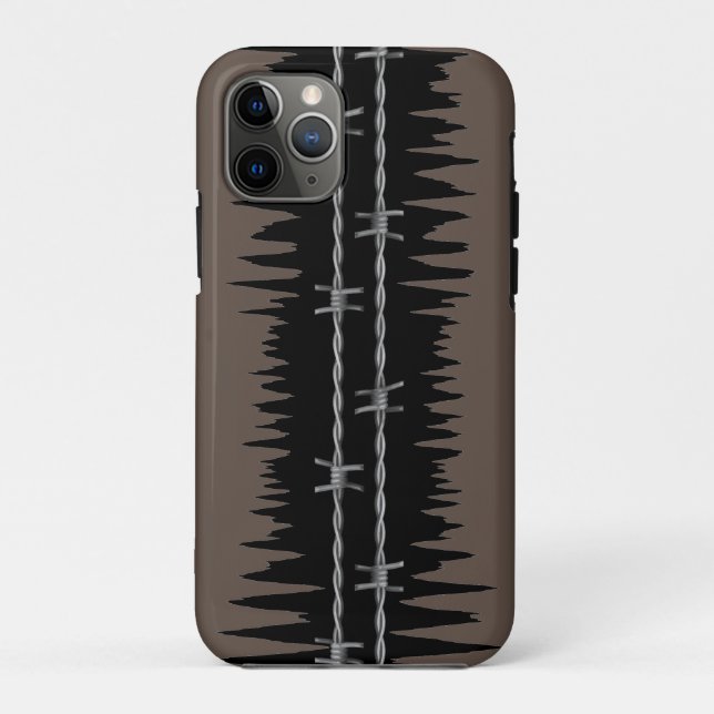 Funda De Case-Mate Para iPhone Aspecto genial y duro con alambre de púas (Reverso)