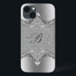 title_seo2 Aspecto metálico plateado con patrón de diamantes<br><div class="desc">Tonos plateados lustroso metálico con patrón de diamantes 2. Personalizado y monograma opcional.</div>