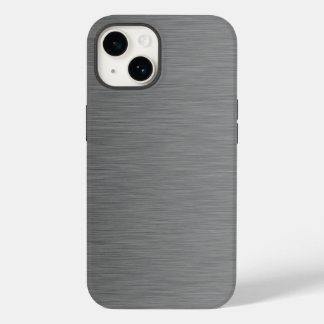 Funda Para iPhone 14 De Case-Mate Aspecto Metalizado cepillado inoxidable