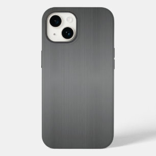 Funda Para iPhone 14 De Case-Mate Aspecto Metalizado cepillado oscuro