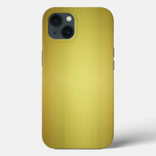 Funda Para iPhone 13 Aspecto Metalizado cepillado oscuro de 24 k