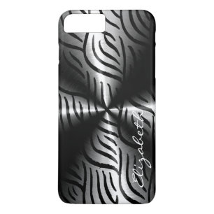 Funda Para iPhone 8 Plus/7 Plus Aspecto Metalizado cromado de acero inoxidable