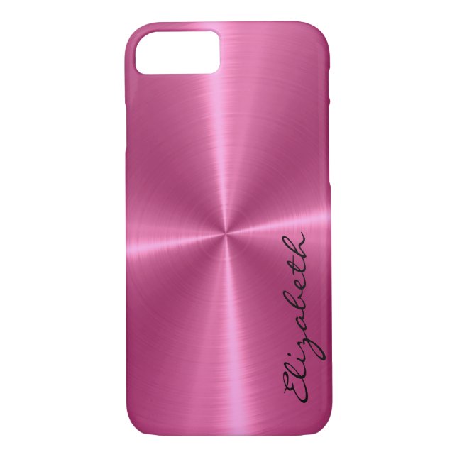Funda De Case-Mate Para iPhone Aspecto Metalizado de acero inoxidable metálico #4 (Reverso)
