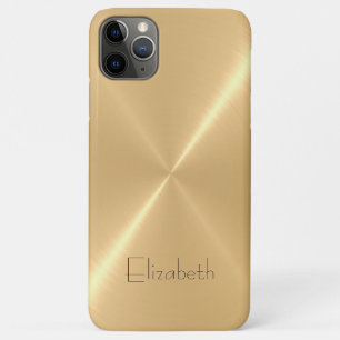 Funda Para iPhone 11 Pro Max Aspecto Metalizado del acero inoxidable metálico p
