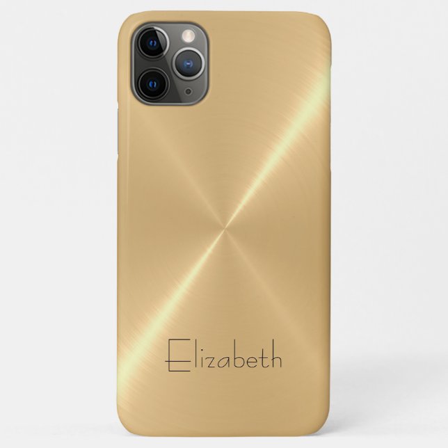 Funda De Case-Mate Para iPhone Aspecto Metalizado del acero inoxidable metálico p (Reverso)